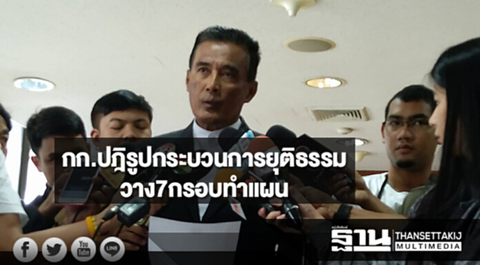 กก.ปฎิรูปด้านกระบวนการยุติธรรมวาง7กรอบทำแผน กก.ปฎิรูปด้านกระบวนการยุติธรรมวาง7กรอบทำแผน