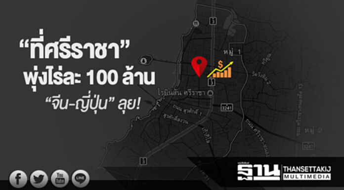 “ที่ศรีราชา” พุ่งไร่ละ 100 ล้าน “จีน-ญี่ปุ่น” ลุย! “ที่ศรีราชา” พุ่งไร่ละ 100 ล้าน “จีน-ญี่ปุ่น” ลุย!
