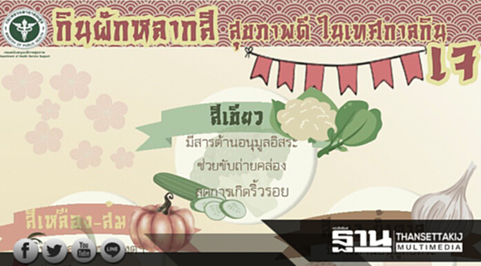 กรม สบส.ชวนรับประทานผักที่สด สะอาด เพื่อสุขภาพในช่วงเทศกาลกินเจ กรม สบส.ชวนรับประทานผักที่สด สะอาด เพื่อสุขภาพในช่วงเทศกาลกินเจ