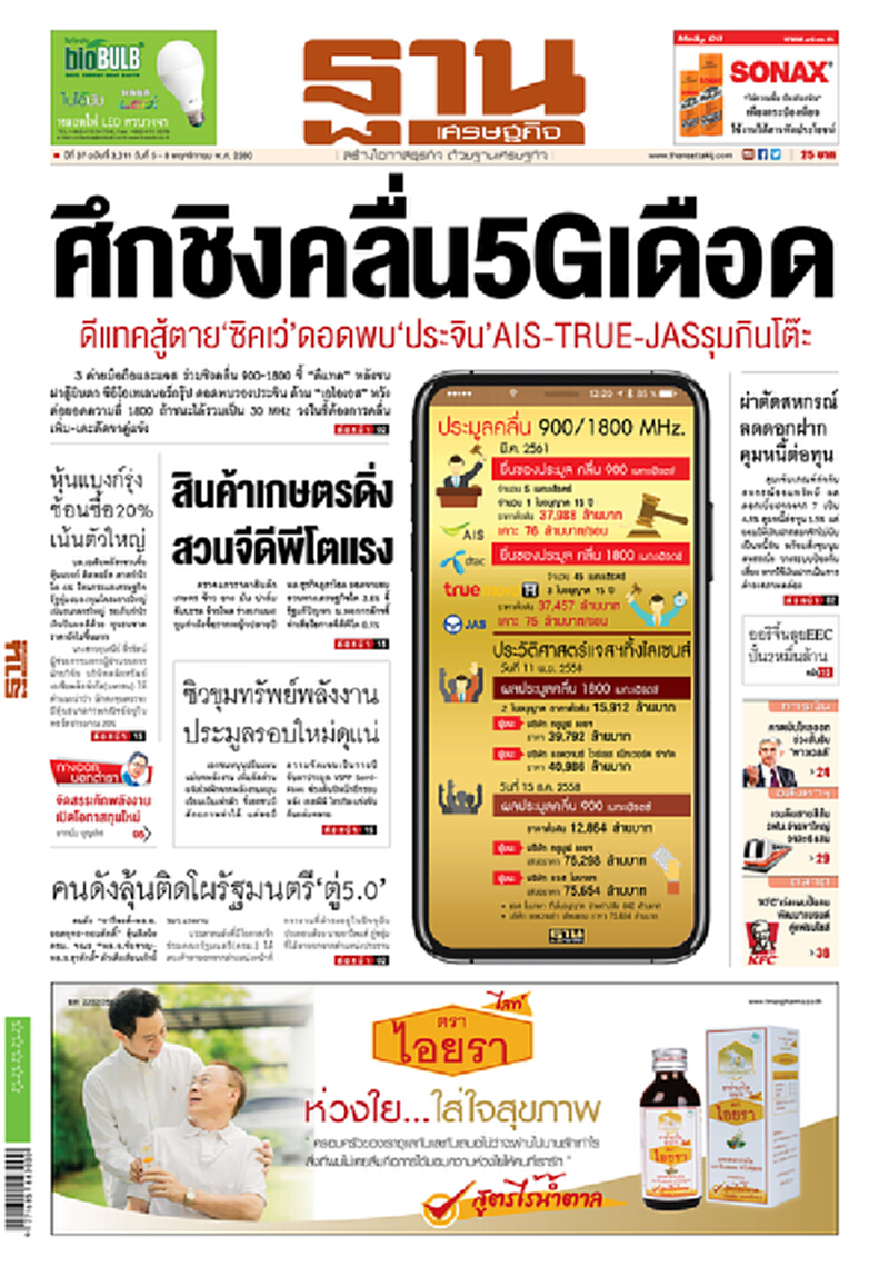 หน้าหนึ่ง! หนังสือพิมพ์ฐานเศรษฐกิจ ปีที่ 37 ฉบับที่ 3,311 วันที่ 5 – 8 พฤศจิกายน พ.ศ. 2560 หน้าหนึ่ง! หนังสือพิมพ์ฐานเศรษฐกิจ ปีที่ 37 ฉบับที่ 3,311 วันที่ 5 – 8 พฤศจิกายน พ.ศ. 2560