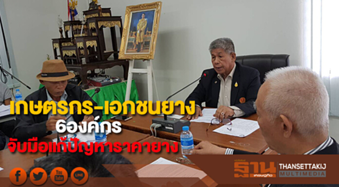6องค์กรเกษตรกร-เอกชนยางจับมือแก้ปัญหาราคายางตกต่ำ 6องค์กรเกษตรกร-เอกชนยางจับมือแก้ปัญหาราคายางตกต่ำ