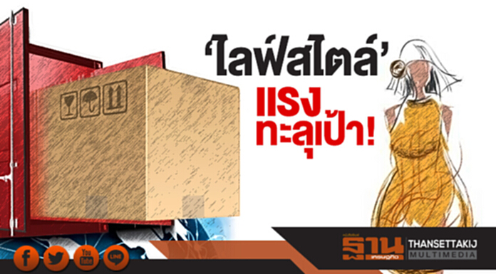 ‘ไลฟ์สไตล์’ แรงทะลุเป้า! ส่งออกเกิน 1.05 แสนล้าน ‘ไลฟ์สไตล์’ แรงทะลุเป้า! ส่งออกเกิน 1.05 แสนล้าน