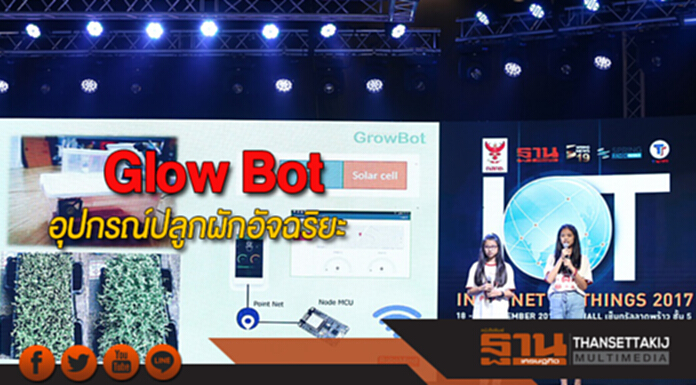 Glow Bot อุปกรณ์ปลูกผักอัจฉริยะ Glow Bot อุปกรณ์ปลูกผักอัจฉริยะ
