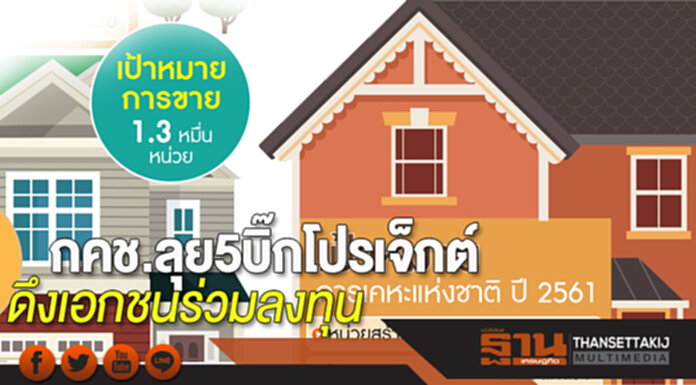 กคช.ลุย5บิ๊กโปรเจ็กต์ ดึงเอกชนร่วมลงทุนครอบคลุมกทม.-ต่างจังหวัด กคช.ลุย5บิ๊กโปรเจ็กต์ ดึงเอกชนร่วมลงทุนครอบคลุมกทม.-ต่างจังหวัด