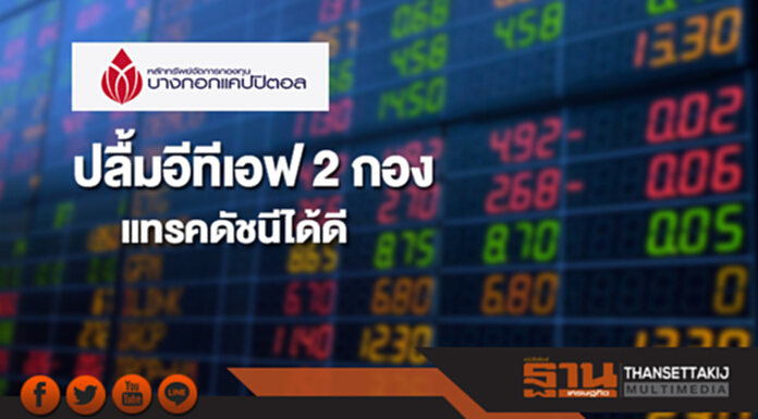 BCAP ปลื้มอีทีเอฟ 2 กอง แทรคดัชนีได้ดี ปีหน้าลุยเปิด 7 กอง BCAP ปลื้มอีทีเอฟ 2 กอง แทรคดัชนีได้ดี ปีหน้าลุยเปิด 7 กอง