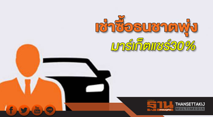 เช่าซื้อธนชาตพุ่ง มาร์เก็ตแชร์ 30% เช่าซื้อธนชาตพุ่ง มาร์เก็ตแชร์ 30%