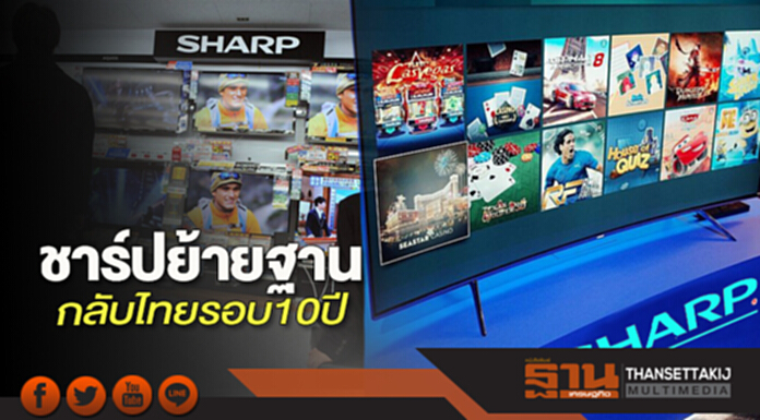 ชาร์ปย้ายฐานกลับไทยรอบ10ปี ชาร์ปย้ายฐานกลับไทยรอบ10ปี
