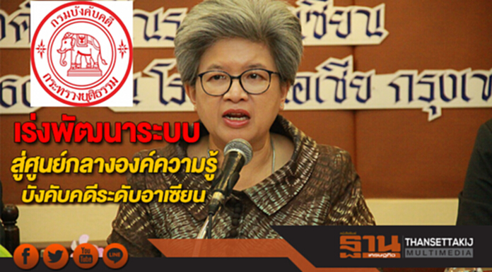 กรมบังคับคดีเร่งพัฒนาระบบหวังเป็นศูนย์กลางองค์ความรู้บังคับคดีในระดับอาเซียน กรมบังคับคดีเร่งพัฒนาระบบหวังเป็นศูนย์กลางองค์ความรู้บังคับคดีในระดับอาเซียน