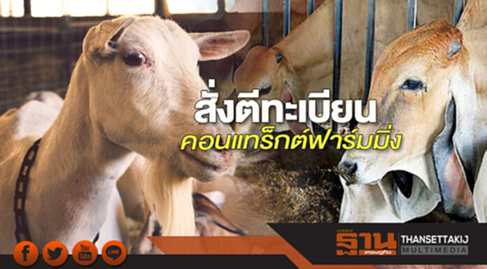 สั่งตีทะเบียนคอนแทร็กต์ฟาร์มมิ่ง สั่งตีทะเบียนคอนแทร็กต์ฟาร์มมิ่ง