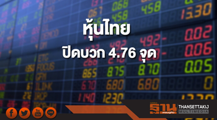 หุ้นไทยปิดที่ 1,706.93จุด เพิ่มขึ้น 4.76 จุด ซื้อขาย 4.29หมื่นล้าน หุ้นไทยปิดที่ 1,706.93จุด เพิ่มขึ้น 4.76 จุด ซื้อขาย 4.29หมื่นล้าน