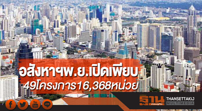อสังหาฯพ.ย.เปิดเพียบ 49 โครงการ 16,368 หน่วย อสังหาฯพ.ย.เปิดเพียบ 49 โครงการ 16,368 หน่วย