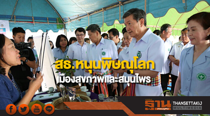 สธ.หนุนพิษณุโลกเป็นเมืองสุขภาพและสมุนไพร ดูแลปชช.ควบคู่แพทย์แผนปัจจุบัน สธ.หนุนพิษณุโลกเป็นเมืองสุขภาพและสมุนไพร ดูแลปชช.ควบคู่แพทย์แผนปัจจุบัน