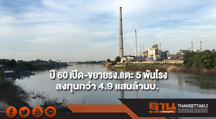 กรมโรงงานฯ เผยปี 60 เปิด-ขยายรง.แตะ 5 พันโรง ลงทุนกว่า 4.9 แสนล้านบ. กรมโรงงานฯ เผยปี 60 เปิด-ขยายรง.แตะ 5 พันโรง ลงทุนกว่า 4.9 แสนล้านบ.
