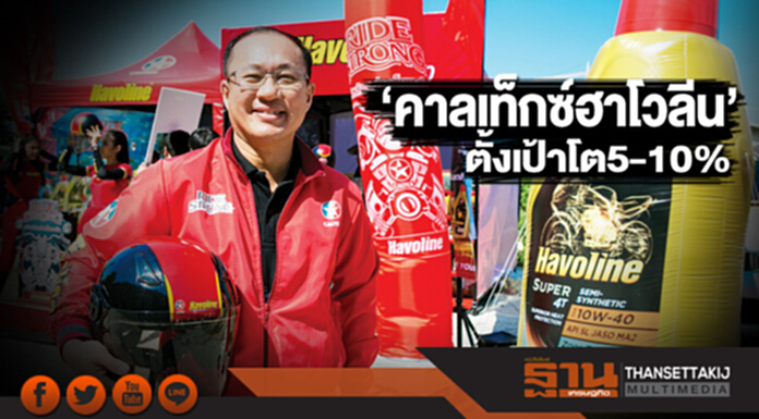 ‘คาลเท็กซ์ ฮาโวลีน’ตั้งเป้าโต 5-10% ‘คาลเท็กซ์ ฮาโวลีน’ตั้งเป้าโต 5-10%