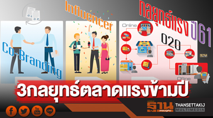 3 กลยุทธ์ตลาดแรงข้ามปี 3 กลยุทธ์ตลาดแรงข้ามปี