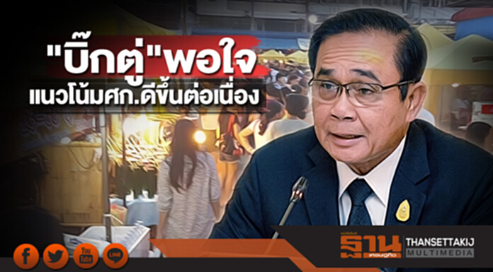 "บิ๊กตู่"พอใจแนวโน้มเศรษฐกิจดีขึ้นต่อเนื่อง ดัชนีเชื่อมั่นฯสูงสุดรอบ 35 เดือน "บิ๊กตู่"พอใจแนวโน้มเศรษฐกิจดีขึ้นต่อเนื่อง ดัชนีเชื่อมั่นฯสูงสุดรอบ 35 เดือน