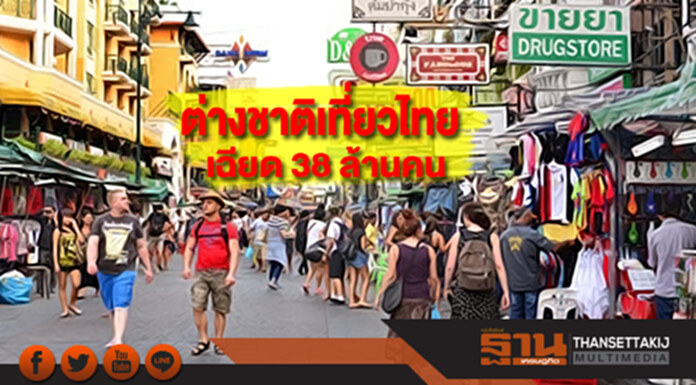 กสิกรไทยคาดต่างชาติเที่ยวไทยปีนี้กว่า 37 ล้านคน เป้าหมายรายได้สู่ 2 ล้านล้านบาท กสิกรไทยคาดต่างชาติเที่ยวไทยปีนี้กว่า 37 ล้านคน เป้าหมายรายได้สู่ 2 ล้านล้านบาท