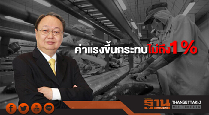 พาณิชย์ชี้ ค่าแรงขึ้นกระทบไม่ถึง 1% เฝ้าระวังราคาสินค้า-อาหารขึ้นฉวยโอกาส พาณิชย์ชี้ ค่าแรงขึ้นกระทบไม่ถึง 1% เฝ้าระวังราคาสินค้า-อาหารขึ้นฉวยโอกาส