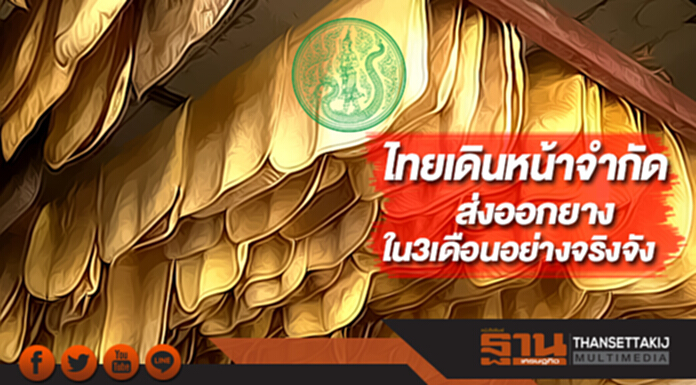 ไทยเดินหน้าจำกัดส่งออกยางใน3เดือนอย่างจริงจัง ไทยเดินหน้าจำกัดส่งออกยางใน3เดือนอย่างจริงจัง