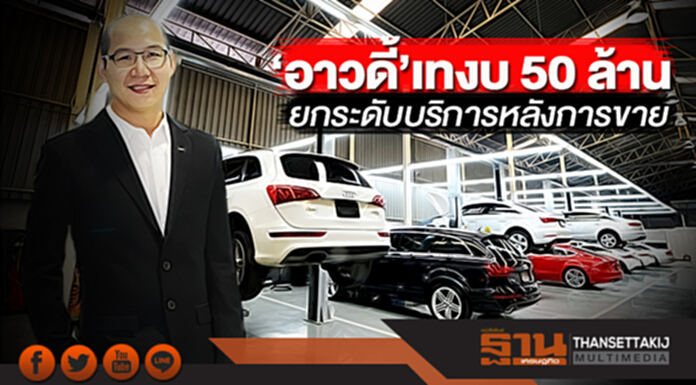 ‘อาวดี้’เทงบ 50 ล้าน ยกระดับบริการหลังการขาย ‘อาวดี้’เทงบ 50 ล้าน ยกระดับบริการหลังการขาย