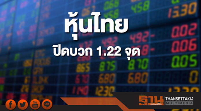หุ้นไทยปิดที่ 1,786.66 จุด เพิ่มขึ้น 1.22 จุด ซื้อขาย 5.5 หมื่นล้าน หุ้นไทยปิดที่ 1,786.66 จุด เพิ่มขึ้น 1.22 จุด ซื้อขาย 5.5 หมื่นล้าน