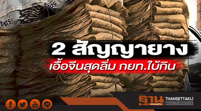 2 สัญญายางเอื้อจีนสุดลิ่มกยท.ใบ้กิน 2 สัญญายางเอื้อจีนสุดลิ่มกยท.ใบ้กิน