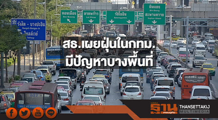 สธ.เผยปริมาณฝุ่นในกทม.และปริมณฑล มีปัญหาบางพื้นที่ สธ.เผยปริมาณฝุ่นในกทม.และปริมณฑล มีปัญหาบางพื้นที่