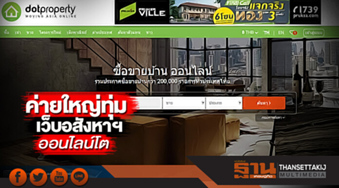 ค่ายใหญ่ทุ่มเว็บอสังหาฯ ออนไลน์โต ค่ายใหญ่ทุ่มเว็บอสังหาฯ ออนไลน์โต