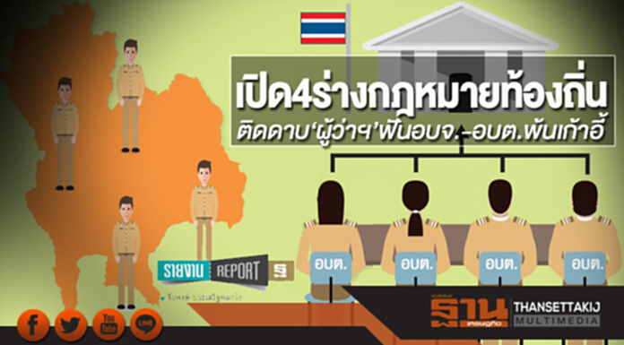 เปิด4ร่างกฎหมายท้องถิ่น ติดดาบ‘ผู้ว่าฯ’ฟันอบจ.-อบต.พ้นเก้าอี้ เปิด4ร่างกฎหมายท้องถิ่น ติดดาบ‘ผู้ว่าฯ’ฟันอบจ.-อบต.พ้นเก้าอี้
