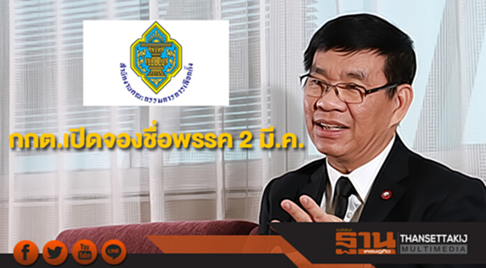 กกต.เปิดจองชื่อพรรค 2 มี.ค. คาดกลุ่มการเมืองสนใจกว่า 10 กลุ่ม กกต.เปิดจองชื่อพรรค 2 มี.ค. คาดกลุ่มการเมืองสนใจกว่า 10 กลุ่ม