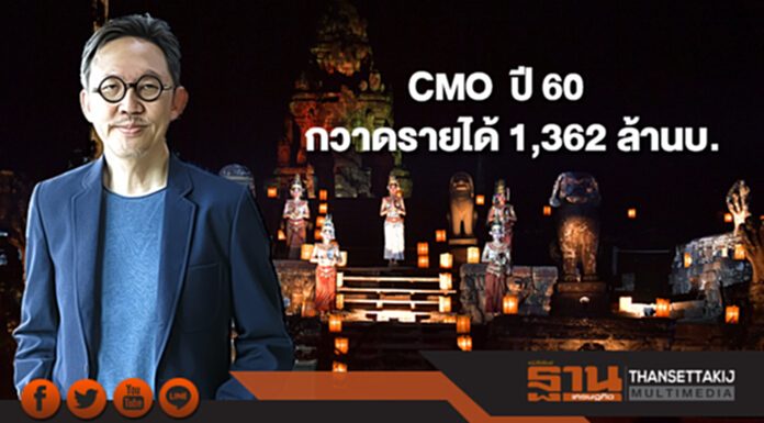 CMO ปี 60 กวาดรายได้ 1,362 ล้านบาท ตั้งเป้ารายได้ปี 61 โต 1,400 ล้านบาท CMO ปี 60 กวาดรายได้ 1,362 ล้านบาท ตั้งเป้ารายได้ปี 61 โต 1,400 ล้านบาท