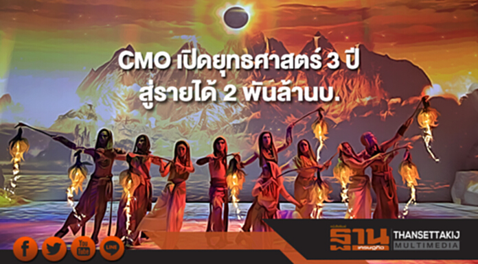 CMO เปิดยุทธศาสตร์ 3 ปี สู่รายได้ 2,000 ล้านบาท CMO เปิดยุทธศาสตร์ 3 ปี สู่รายได้ 2,000 ล้านบาท