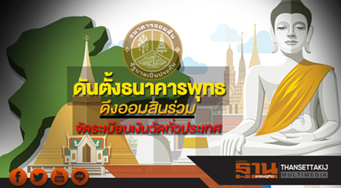 ดันตั้งธนาคารพุทธ สำนักพุทธดึงออมสินร่วมจัดระเบียบเงินวัดทั่วประเทศ ดันตั้งธนาคารพุทธ สำนักพุทธดึงออมสินร่วมจัดระเบียบเงินวัดทั่วประเทศ
