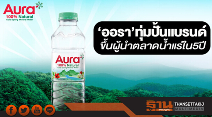 ‘ออรา’ทุ่มปั้นแบรนด์ ขึ้นผู้นำตลาดนํ้าแร่ใน5ปี ‘ออรา’ทุ่มปั้นแบรนด์ ขึ้นผู้นำตลาดนํ้าแร่ใน5ปี