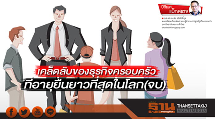 เคล็ดลับของธุรกิจครอบครัว ที่อายุยืนยาวที่สุดในโลก(จบ) เคล็ดลับของธุรกิจครอบครัว ที่อายุยืนยาวที่สุดในโลก(จบ)