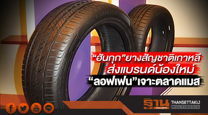 ฮันกุก ปั้นไฟติ้งแบรนด์ ‘ลอฟเฟน’ เจาะกลุ่มแมสหวังกินแชร์ตลาด5% ฮันกุก ปั้นไฟติ้งแบรนด์ ‘ลอฟเฟน’ เจาะกลุ่มแมสหวังกินแชร์ตลาด5%