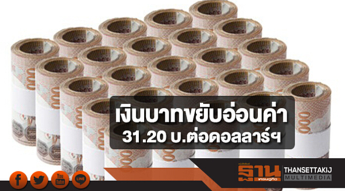 เงินบาทขยับอ่อนค่า 31.20 บ.ต่อดอลลาร์ ตามแรงซื้อคืนของนักลงทุนก่อนประชุมเฟด เงินบาทขยับอ่อนค่า 31.20 บ.ต่อดอลลาร์ ตามแรงซื้อคืนของนักลงทุนก่อนประชุมเฟด