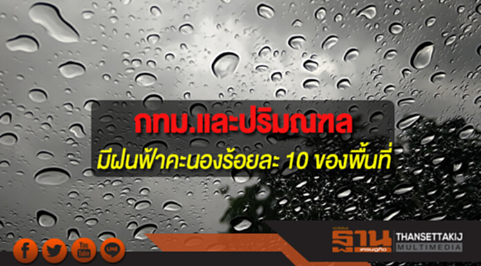 ประเทศไทยตอนบนมีอากาศร้อนโดยทั่วไป กทม.มีฝนฟ้าคะนอง ร้อยละ 10 ของพื้นที่ ประเทศไทยตอนบนมีอากาศร้อนโดยทั่วไป กทม.มีฝนฟ้าคะนอง ร้อยละ 10 ของพื้นที่