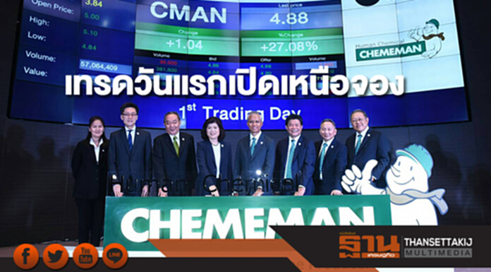 CMAN เข้าเทรดวันแรกเปิดเหนือจอง CMAN เข้าเทรดวันแรกเปิดเหนือจอง