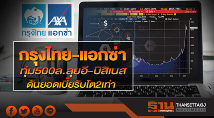 ทุ่ม500ล.ลุยอี-บิสิเนส ดันยอดเบี้ยรับโต2เท่า ทุ่ม500ล.ลุยอี-บิสิเนส ดันยอดเบี้ยรับโต2เท่า
