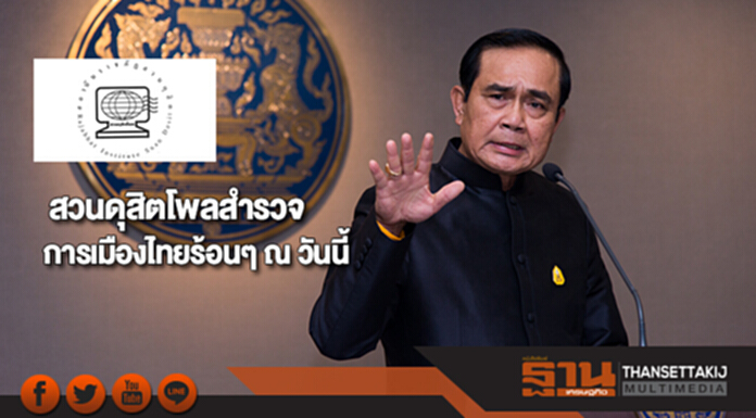 สวนดุสิตโพลสำรวจการเมืองไทยร้อนๆ ณ วันนี้ สวนดุสิตโพลสำรวจการเมืองไทยร้อนๆ ณ วันนี้