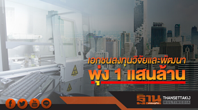 เอกชนขานรับ“ไทยแลนด์ 4.0” ดันเม็ดเงินลงทุนวิจัยและพัฒนาพุ่ง 1 แสนล้าน เอกชนขานรับ“ไทยแลนด์ 4.0” ดันเม็ดเงินลงทุนวิจัยและพัฒนาพุ่ง 1 แสนล้าน