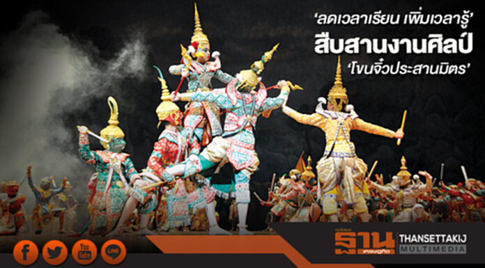 ‘ลดเวลาเรียน เพิ่มเวลารู้’ สืบสานงานศิลป์ แสดงออกอย่างมีวัฒนธรรม ‘โขนจิ๋วประสานมิตร’ ‘ลดเวลาเรียน เพิ่มเวลารู้’ สืบสานงานศิลป์ แสดงออกอย่างมีวัฒนธรรม ‘โขนจิ๋วประสานมิตร’