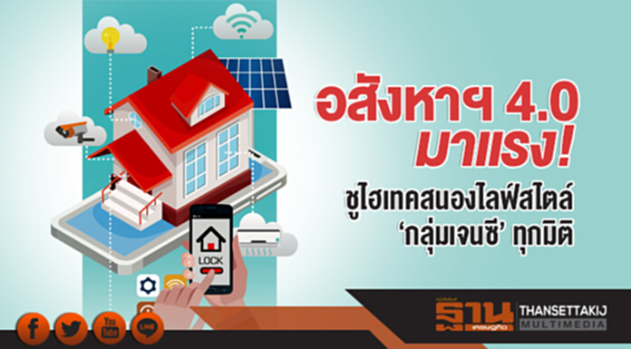 อสังหาฯ 4.0 มาแรง! ชูไฮเทคสนองไลฟ์สไตล์ 'กลุ่มเจนซี' ทุกมิติ อสังหาฯ 4.0 มาแรง! ชูไฮเทคสนองไลฟ์สไตล์ 'กลุ่มเจนซี' ทุกมิติ
