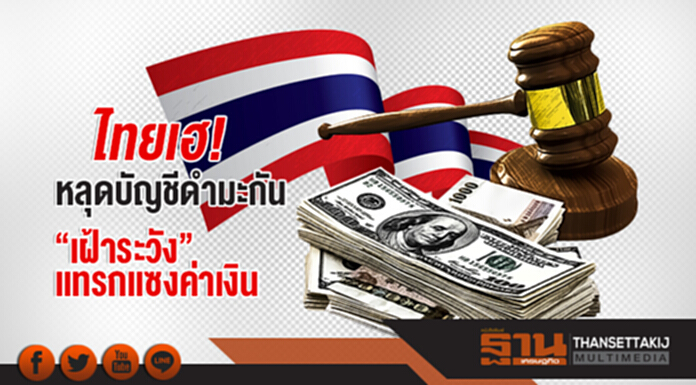 ไทยเฮ! หลุดบัญชีดำมะกัน "เฝ้าระวัง" แทรกแซงค่าเงิน ไทยเฮ! หลุดบัญชีดำมะกัน "เฝ้าระวัง" แทรกแซงค่าเงิน