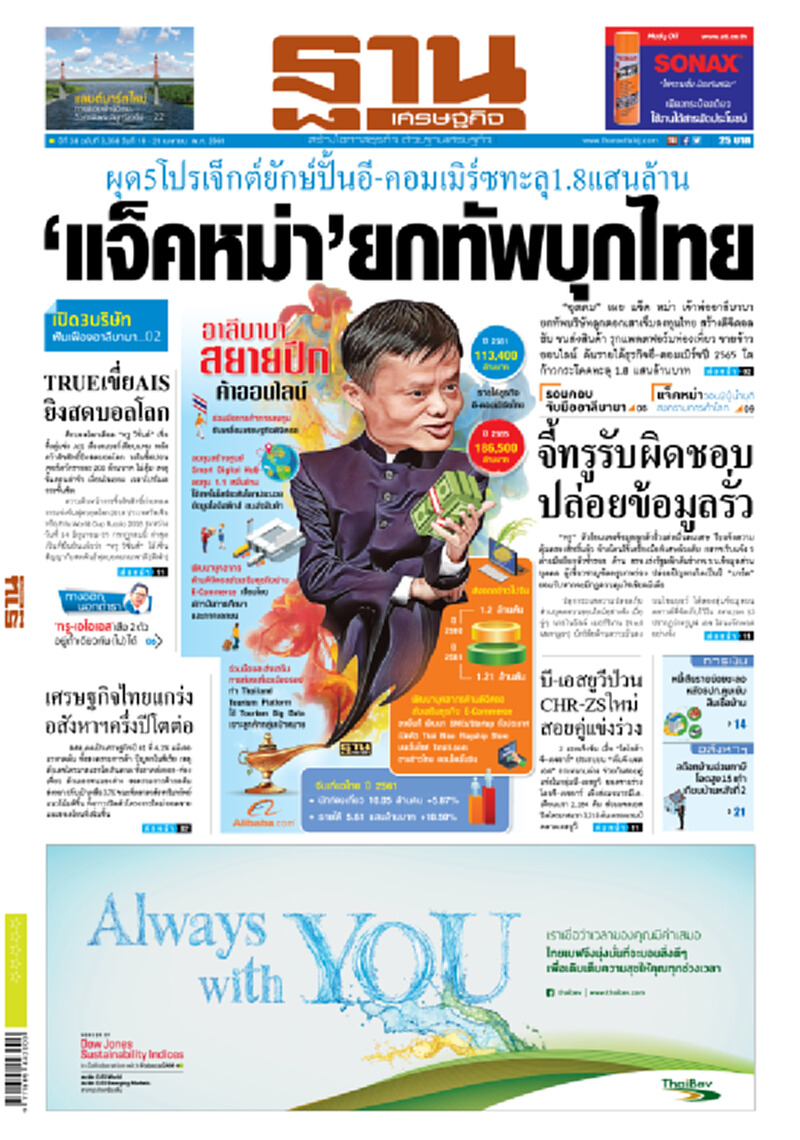 หน้าหนึ่ง! หนังสือพิมพ์ฐานเศรษฐกิจ ปีที่ 38 ฉบับที่ 3,358 วันที่ 19-21 เม.ย. 2561 หน้าหนึ่ง! หนังสือพิมพ์ฐานเศรษฐกิจ ปีที่ 38 ฉบับที่ 3,358 วันที่ 19-21 เม.ย. 2561