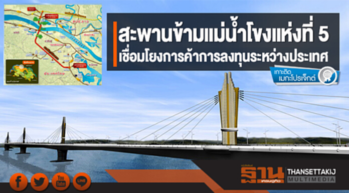 สะพานข้ามแม่น้ำโขงแห่งที่ 5 (บึงกาฬ-ปากซัน) เชื่อมโยงการค้าการลงทุนระหว่างประเทศ สะพานข้ามแม่น้ำโขงแห่งที่ 5 (บึงกาฬ-ปากซัน) เชื่อมโยงการค้าการลงทุนระหว่างประเทศ