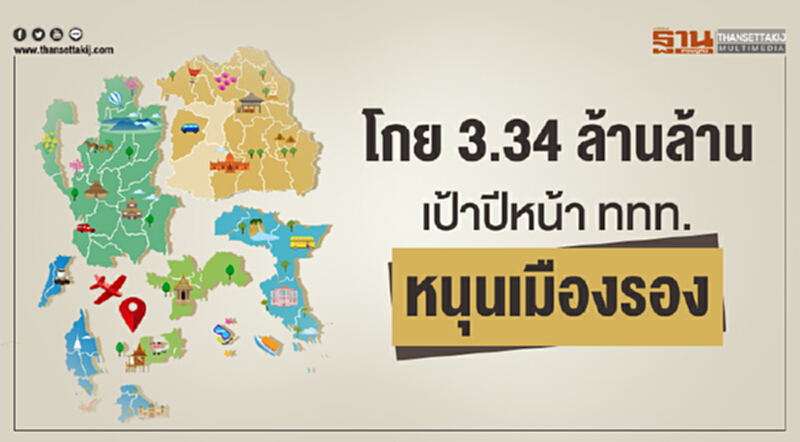 โกย 3.34 ล้านล้าน! เป้าปีหน้า ททท. หนุนเมืองรอง โกย 3.34 ล้านล้าน! เป้าปีหน้า ททท. หนุนเมืองรอง