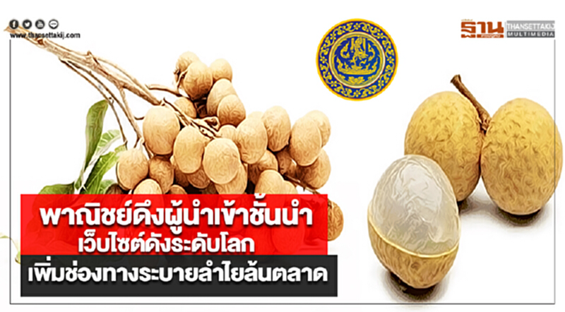 พาณิชย์ดึงผู้นำเข้าชั้นนำ-เว็บไซต์ดังระดับโลกเพิ่มช่องทางระบายลำไยล้นตลาด พาณิชย์ดึงผู้นำเข้าชั้นนำ-เว็บไซต์ดังระดับโลกเพิ่มช่องทางระบายลำไยล้นตลาด