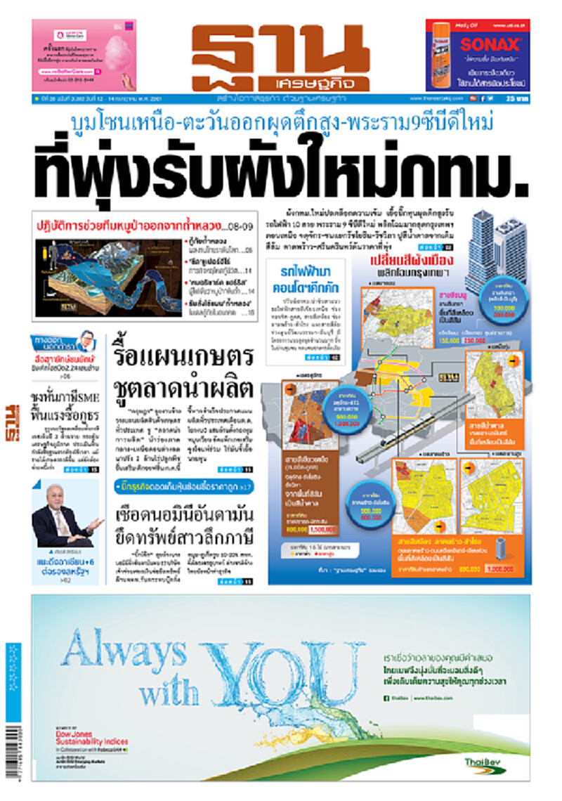 หน้าหนึ่ง! หนังสือพิมพ์ฐานเศรษฐกิจ ปีที่ 38 ฉบับที่ 3,382 วันที่ 12-14 ก.ค. 2561 หน้าหนึ่ง! หนังสือพิมพ์ฐานเศรษฐกิจ ปีที่ 38 ฉบับที่ 3,382 วันที่ 12-14 ก.ค. 2561